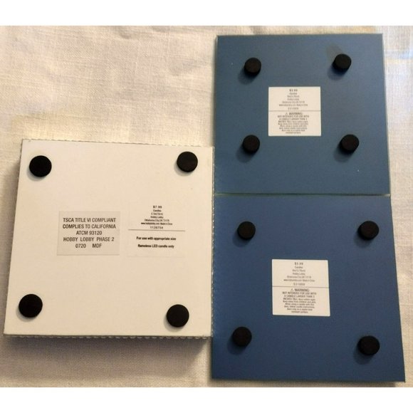 Mirror Candle Stand for LED Candles Only 3 in Lot Wedding Birthday Reception - Picture 8 of 11